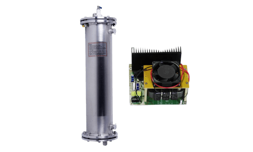 100g water cooling enamel ozone generator tube with power supply