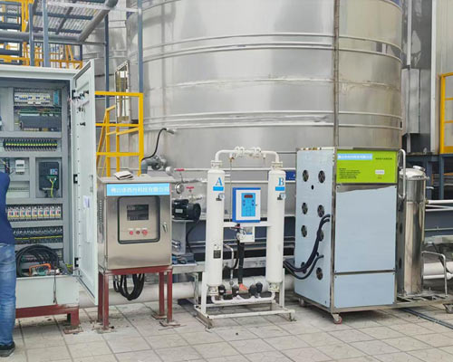 Ozone generator deodorization system project site