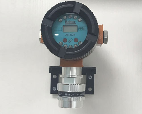 Ozone concentration leak detector alarm